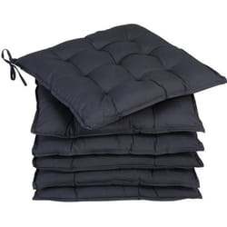 DETEX® 6x Coussin de Chaise Anthracite Sangles Effet viscoélastique intérieur extérieur sièges Coussins de Chaises Coussin dassise