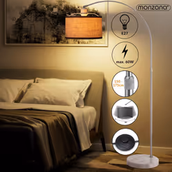 Description générale Illuminez votre intérieur avec notre lampe à arc élégante et contemporaine. Que ce soit dans votre salon ...