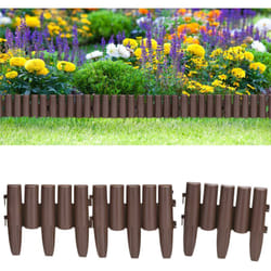 Deuba - Bordure de jardin en plastique Délimitation pelouse parterre allées Palissade de jardin 8x Palissades = 2,24 m pelouse 6,72m (de)