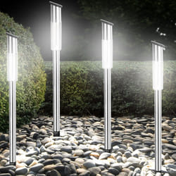Monzana® 4x lampes led solaire extérieur Jardin étanche sans fil avec capteur IP44 luminaires eclairage