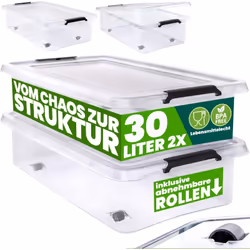 Organiser votre intérieur facilement ! Mettez de l'ordre dans votre maison grâce aux boîtes de rangement DEUBA® disponibles e ...