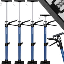 Set de 4 étai de porte/étai de soutien acier réglable en hauteur 115-290cm max. 30kg bricolage atelier maison garage étai télescopique
