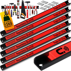 Barre magnétique pour outils aimant puissant rangement outils barre aimantée murale charge max. 23 kg outillage 6x 60cm (de) - Deuba