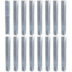 Wickey - Ancrage au sol ancrage poteau SolidLock - set de ancrages pour aire de jeux & portique balançoire, ancrages en profilé pour cabane enfant &