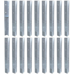 Wickey - Ancrage au sol ancrage poteau SolidLock - set de ancrages pour aire de jeux & portique balançoire, ancrages en profilé pour cabane enfant &
