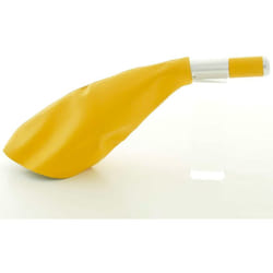 Poignée de frein à main design cuir jaune levier de frein à main jaune universel -