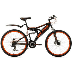 VTT tout suspendu 26 Bliss noir-orange KS Cycling - 21 vitesses - Taille de Cadre 47 cm