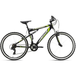 VTT tout suspendu 26 Scrawler noir TC 51 cm KS Cycling - Dérailleur Shimano 21 vitesses - Frein V-Brake