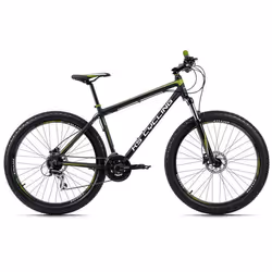 Vélo VTT Semi-Rigide 27 Plus - KS CYCLING - Xceed - 24 Vitesses - Noir-Vert - Taille de Cadre 50 cm