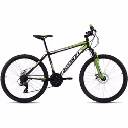 VTT semi-rigide 26 Xtinct noir-vert KS Cycling - Randonnée - Acier - 21 Vitesses - Taille de Cadre 50 cm