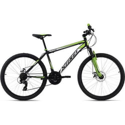 VTT semi-rigide 26 Xtinct noir-vert KS Cycling - Randonnée - Acier - 21 Vitesses - Taille de Cadre 50 cm