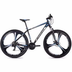 Vélo VTT Semi-Rigide 29 - KS CYCLING - Xplicit - Homme - 21 Vitesses - Noir-Bleu - Taille de Cadre 48 cm