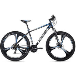 Vélo VTT Semi-Rigide 29 - KS CYCLING - Xplicit - Homme - 21 Vitesses - Noir-Bleu - Taille de Cadre 48 cm