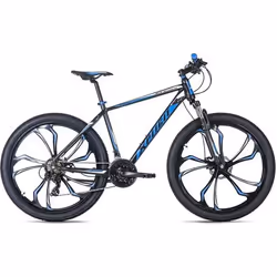 Vélo VTT Semi-Rigide 275 KS CYCLING Xplicit Homme 21 Vitesses Noir-Bleu