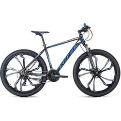 Vélo VTT Semi-Rigide 275 KS CYCLING Xplicit Homme 21 Vitesses Noir-Bleu