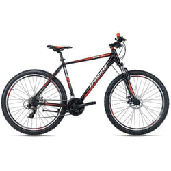VTT semi-rigide 275 Morzine noir-rouge KS Cycling - 21 vitesses - Freins à disque - Pour chemins et sentiers