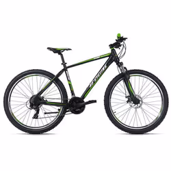 VTT semi-rigide 275 Morzine noir-vert 48 cm KS Cycling - Mixte - Chemins et sentiers - 21 vitesses
