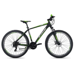 VTT semi-rigide 275 Morzine noir-vert 48 cm KS Cycling - Mixte - Chemins et sentiers - 21 vitesses