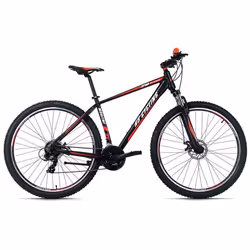 VTT semi-rigide 29 Morzine noir-rouge 48 cm KS Cycling - Vélo VTT 21 vitesses avec freins à disque