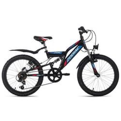 Vélo enfant 20 KS CYCLING Zodiac - Noir-Rouge - 6 Vitesses - Tout suspendu - Taille de Cadre 31 cm