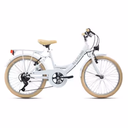Vélo enfant 20 - KS CYCLING - Balloon - 6 Ans - 6 Vitesses - Blanc - Taille de Cadre 34 cm