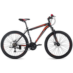 Vélo VTT Semi-Rigide 26 - KS CYCLING - Catappa - 21 Vitesses - Noir vert - Taille de Cadre 50 cm