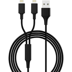 Smrter - Câble de charge usb usb 2.0 usb-a mâle, Connecteur Lightning 1.20 m noir hydraduolbk Y167522