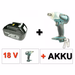 Contenu du paquet: - 1x Makita BTW 251 Visseuse à percussion sans fil 18V - 1x Batterie Makita BL1830 B - sans chargeur - san ...