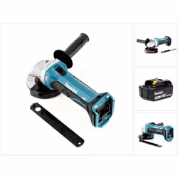 Contenu du paquet: - 1x Makita BGA 452 Meuleuse d'angle sans fil 18V Li-ion - 1x Capot de protection - 1x Clé de montage - 1x ...