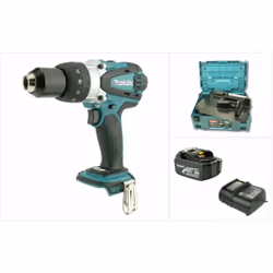 Contenu de la livraison: - 1x Makita BHP 458 LXT 18 V Li-Ion Perceuse-visseuse à percussion sans fil - 1x Batterie Makita BL ...