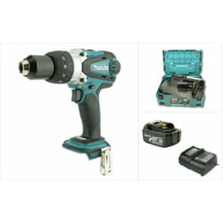 Makita - bhp 458 lxt 18 v Li-Ion Perceuse-visseuse à percussion sans fil + Coffret makpac + 1x Batterie + Chargeur