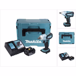 Contenu du paquet: - 1x Makita DTW 251 18V Li-ion Boulonneuse à chocs sans fil - 1x Batterie Makita BL 1830 N 18 V - 3,0 Ah L ...