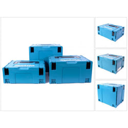 Makpac Set de Coffrets de transport, tailles 2 + 3 + 4 - Makita