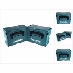 Contenu du paquet: - 1x Makita MAKPAC 2 Coffret de transport en plastique - 1x Makita MAKPAC 3 Coffret de transport en plasti ...
