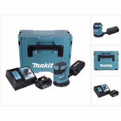 Contenu du paquet: - 1x Makita DBO 180 Z Ponceuse excentrique 18V Li-ion - 1x Papier abrasif - 1x Sac à poussière - 1x Makita ...