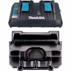Contenu de la livraison: - Makita DC 18 RD Chargeur 7.2V - 18V pour 2 batteries Li-Ion - Makita Insert pour DC18RD (8382589)  ...