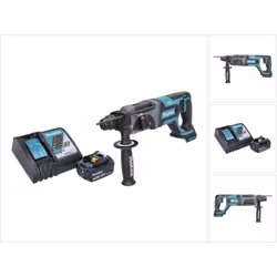 Contenu de la livraison: - 1x Makita DHR 241 Perforateur sans fil SDS-Plus 18 V - 1x Poignée latérale + butée de profondeur - ...