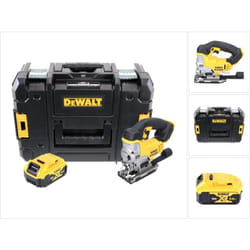 Dcs 331 18V xr Li-Ion Scie sauteuse sans fil + Coffret tstak DWST1-70703 avec Insert + 1 x Batterie dcb 184 18V 5,0 Ah - sans Chargeur - Dewalt