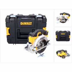 Contenu de la livraison: - 1x DeWalt DCS 391 scie circulaire à main sans fil - 1x DeWalt TSTAK DWST1-71195 boîte à outils - 1 ...