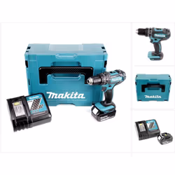 Contenu de la livraison: - 1x Makita DHP 482 Z perceuse-visseuse à percussion sans fil - 1x BL 1830 B batterie 3,0 Ah - 1x DC ...