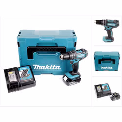 Contenu de la livraison: - 1x Makita DHP 482 Z 18 V Li-Ion Perceuse-visseuse à percussion sans fil Solo - 1x BL 1840 B batter ...