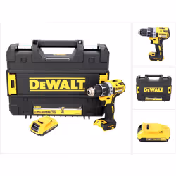 Contenu de la livraison: - 1x DeWalt DCD 791 Perceuse-visseuse sans fil - 1x DeWalt DCB 183 Batterie 18 V 2,0 Ah - 1x coffret ...