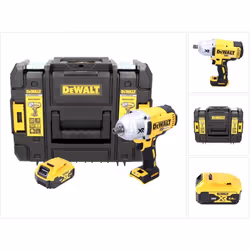 Contenu du paquet: - 1x DeWalt DCF 899 Boulonneuse à chocs sans fil - 1x Boîtier de transport TSTAK II - 1x Batterie DeWalt D ...