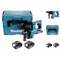 Contenu du paquet: - 1x Makita DHR 264 2 x 18 V / 36 V Li-Ion SDS Plus Perforateur burineur sans fil - 2x Batteries Makita BL ...