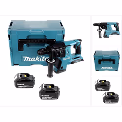 Contenu du paquet: - 1x Makita DHR 264 2 x 18 V / 36 V Li-Ion SDS Plus Perforateur burineur sans fil - 2x Batteries Makita BL ...