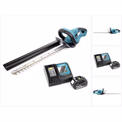 Contenu du paquet: - 1x Makita DUH 523 18V Li-Ion Taille-haie sans fil (avec une longueur de lame de 52 cm) - 1x Batterie Mak ...