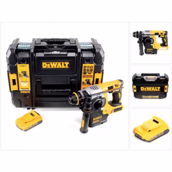 Contenu du paquet: - DeWalt DCH 273 18 V Perforateur sans fil - 1x Batterie DeWalt DCB 183 18V/ 2,0 Ah Li-Ion - Boîtier de tr ...
