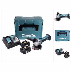 Contenu du paquet: - 1x Makita DGA 452 Meuleuse d'angle sans fil 18 V - 1x Meule Makita 115 mm - 1x Capot de protection 115 m ...