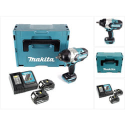 Makita - dtw 1002 rtj Clé à choc 1/2' 18V 1000Nm Brushless + 2x batterie 5,0Ah + chargeur + Makpac