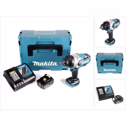 Contenu de la livraison: - 1x Makita DTW 1002 Visseuse à choc sans fil - 1x batterie Makita BL 1830 B 3,0 Ah - 1x Makita DC 1 ...